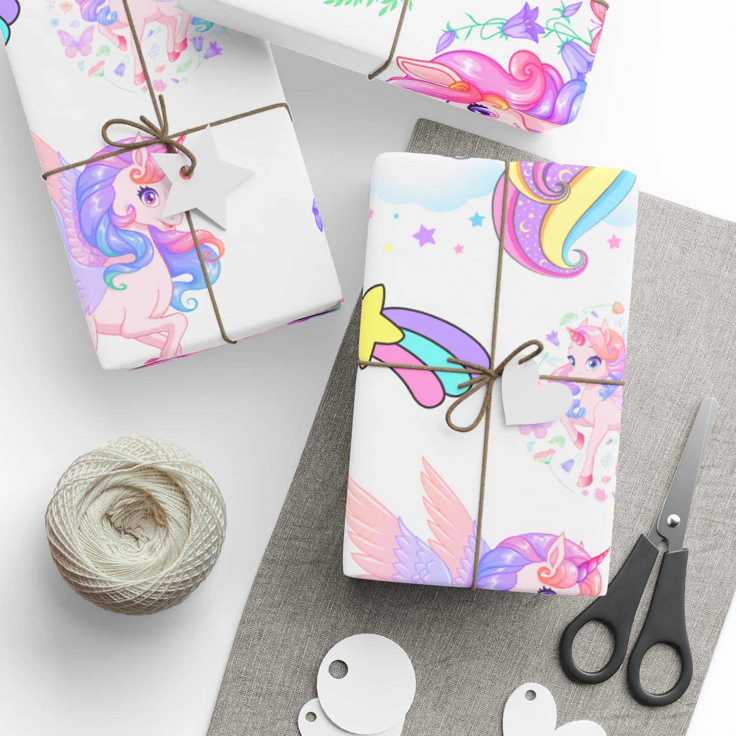 Colorful Horse Wrapping Paper Bright Gift Wrap for Celebrations
