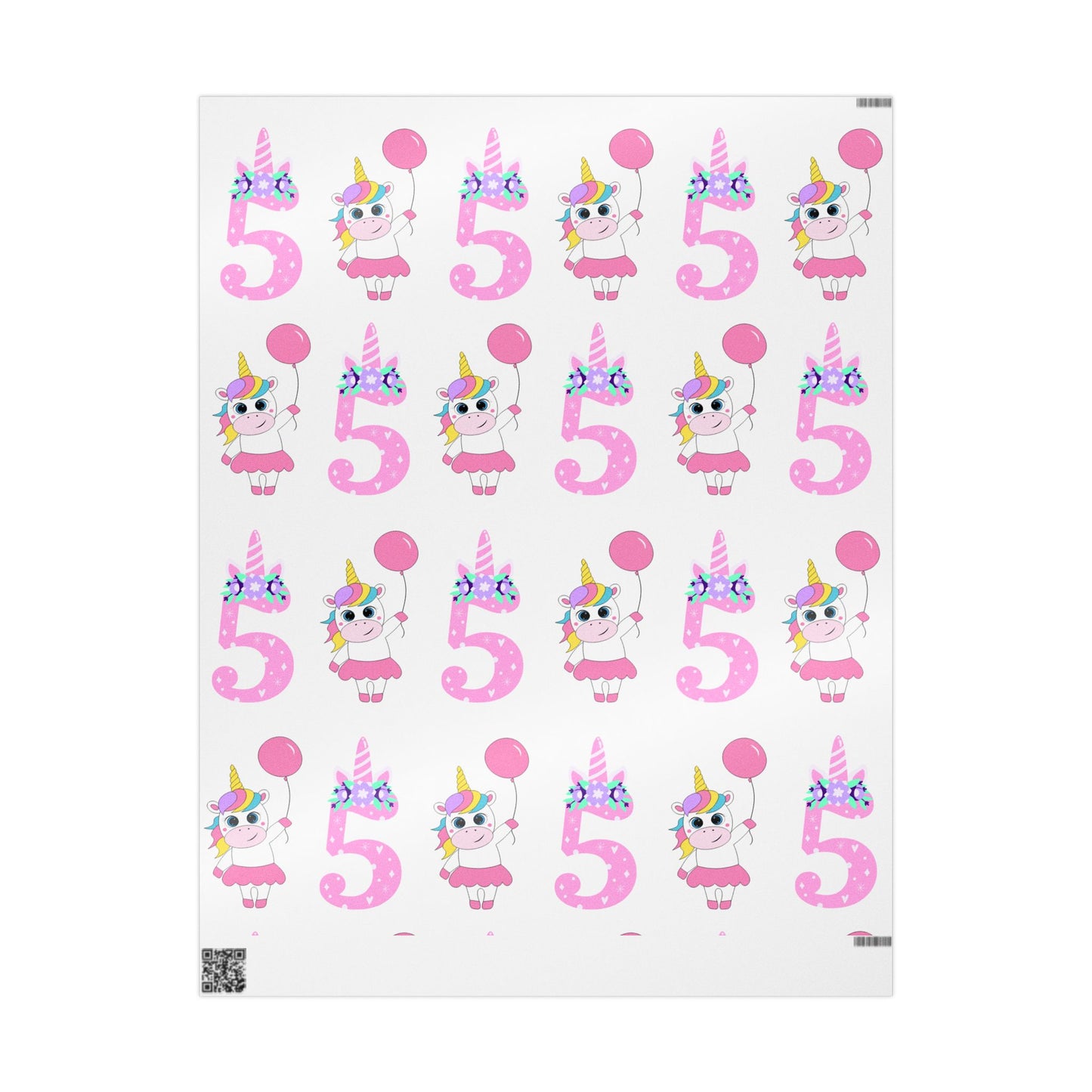 Colorful Horse Birthday Wrapping Paper Fun Gift Wrap for Kids Parties