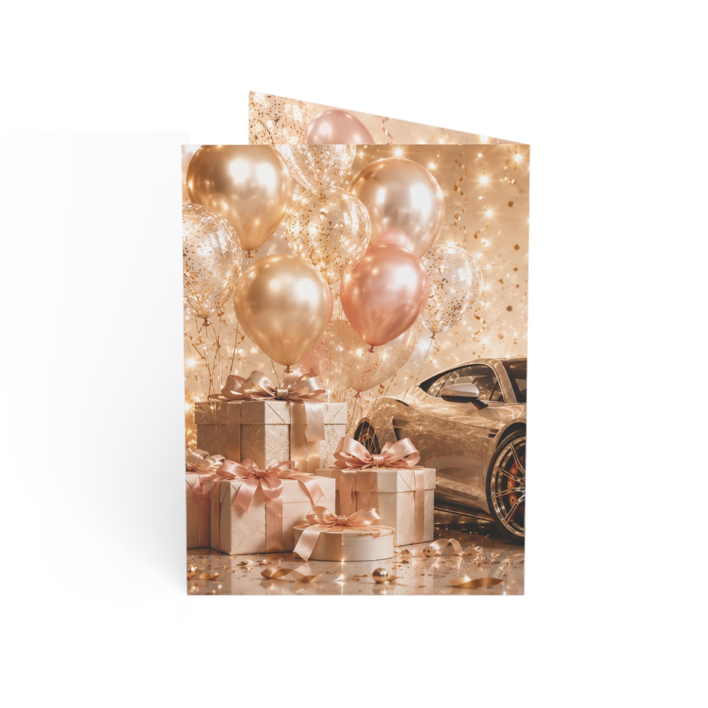 Champagne Celebration Luxury Birthday Greeting Card