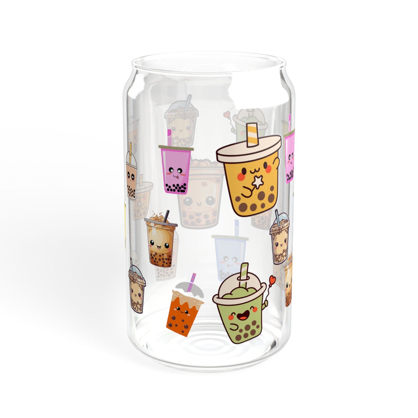 Bubble Bliss 16oz Bubble Tea Sipper Glass Stylish | Durable | Reusable | Perfect for Tea Lovers