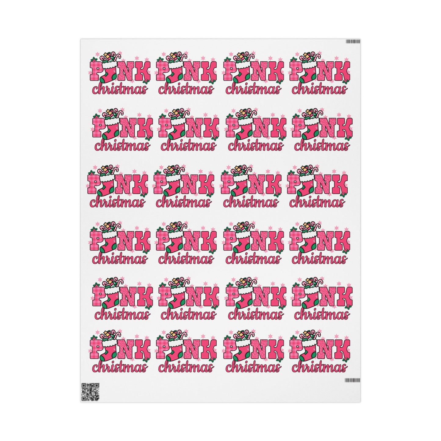 Pink Holiday Wrapping Paper – Modern Festive Gift Wrap