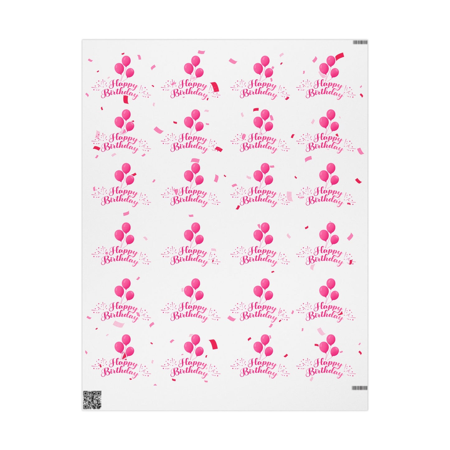 Pink Birthday Wrapping Paper – Cheerful Gift Wrap for Celebrations