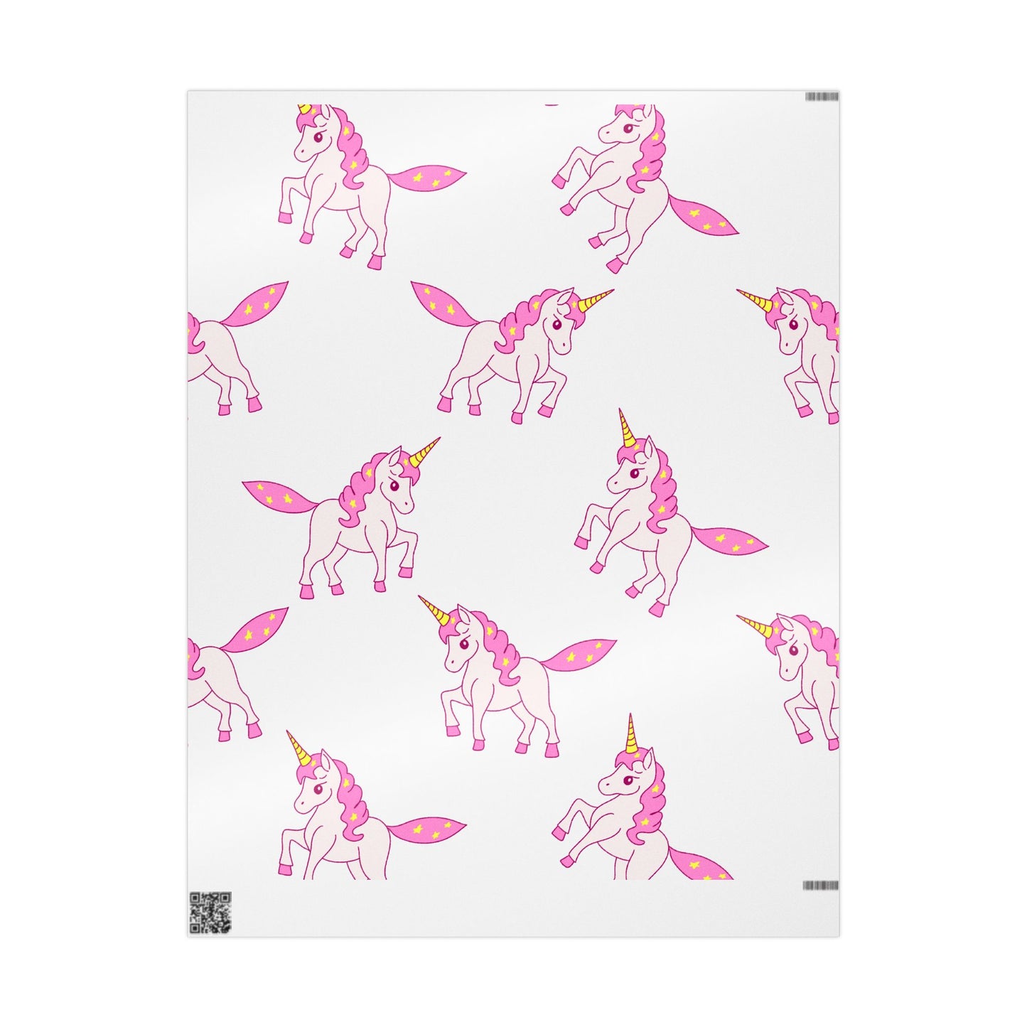 Pink Horses Wrapping Paper Stylish Gift Wrap for Birthdays and Celebrations