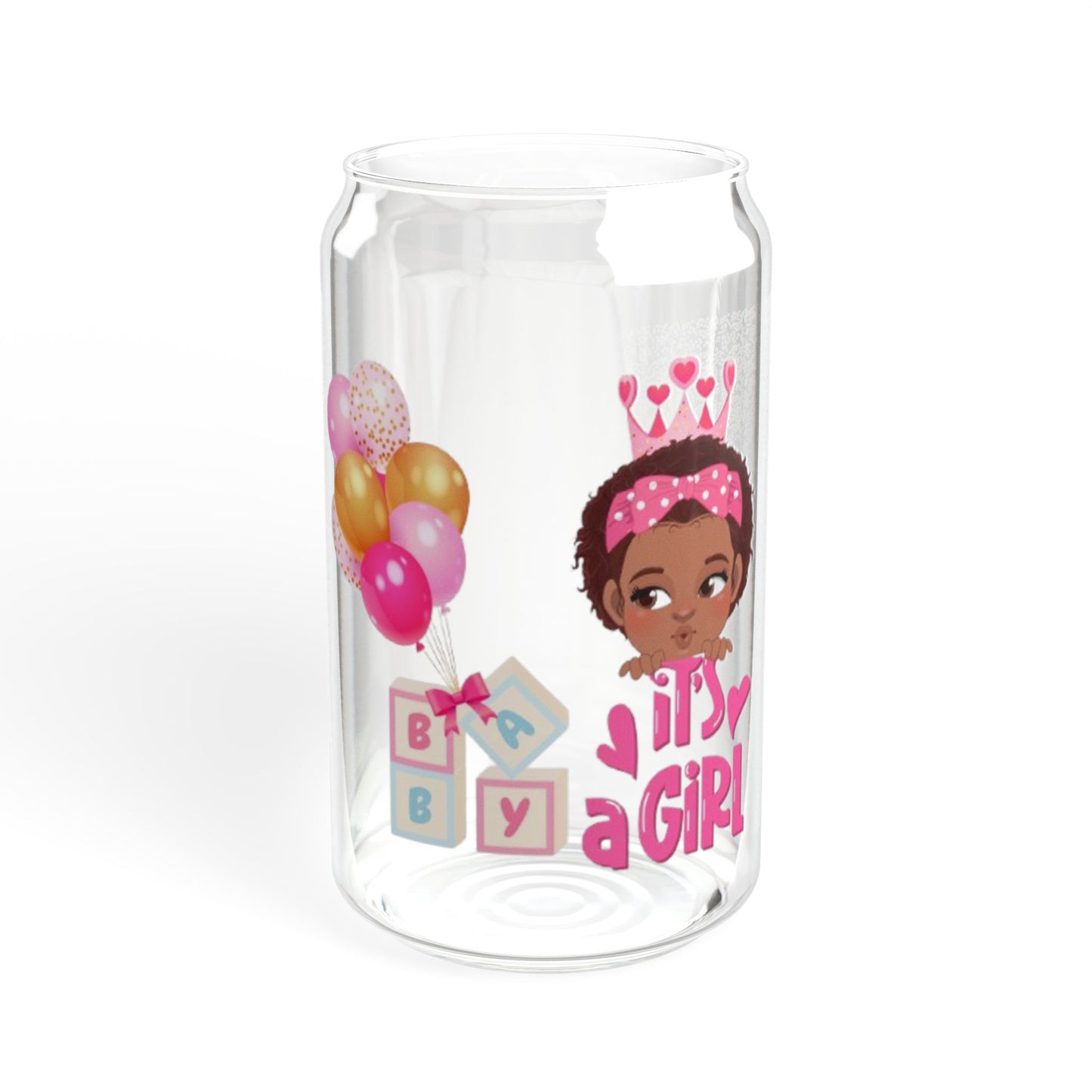 It’s a Girl Glass Glass 16oz