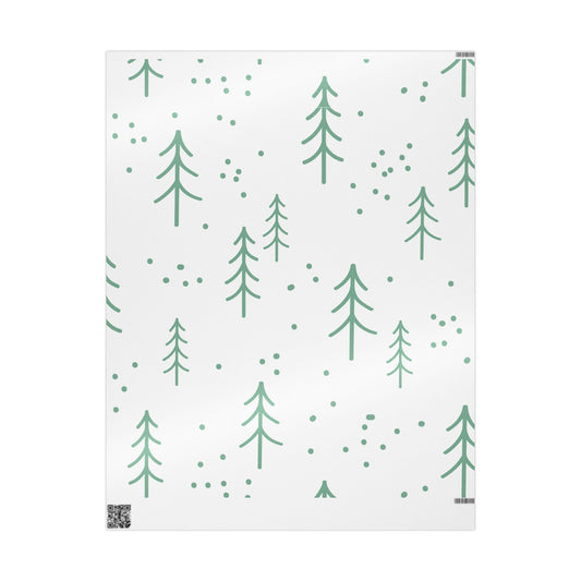 Christmas Tree Wrapping Paper Festive Holiday Gift Wrap