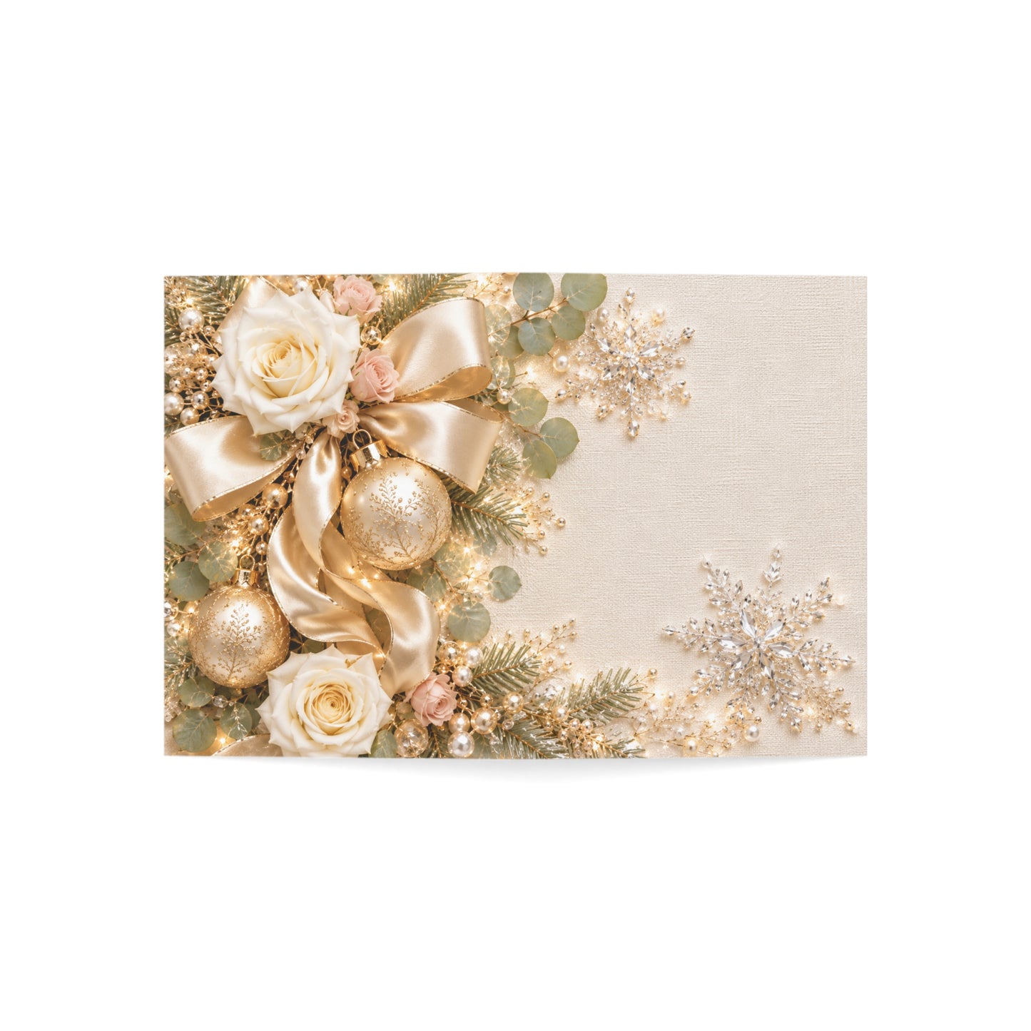 Elegant Holiday Wishes Greeting Card