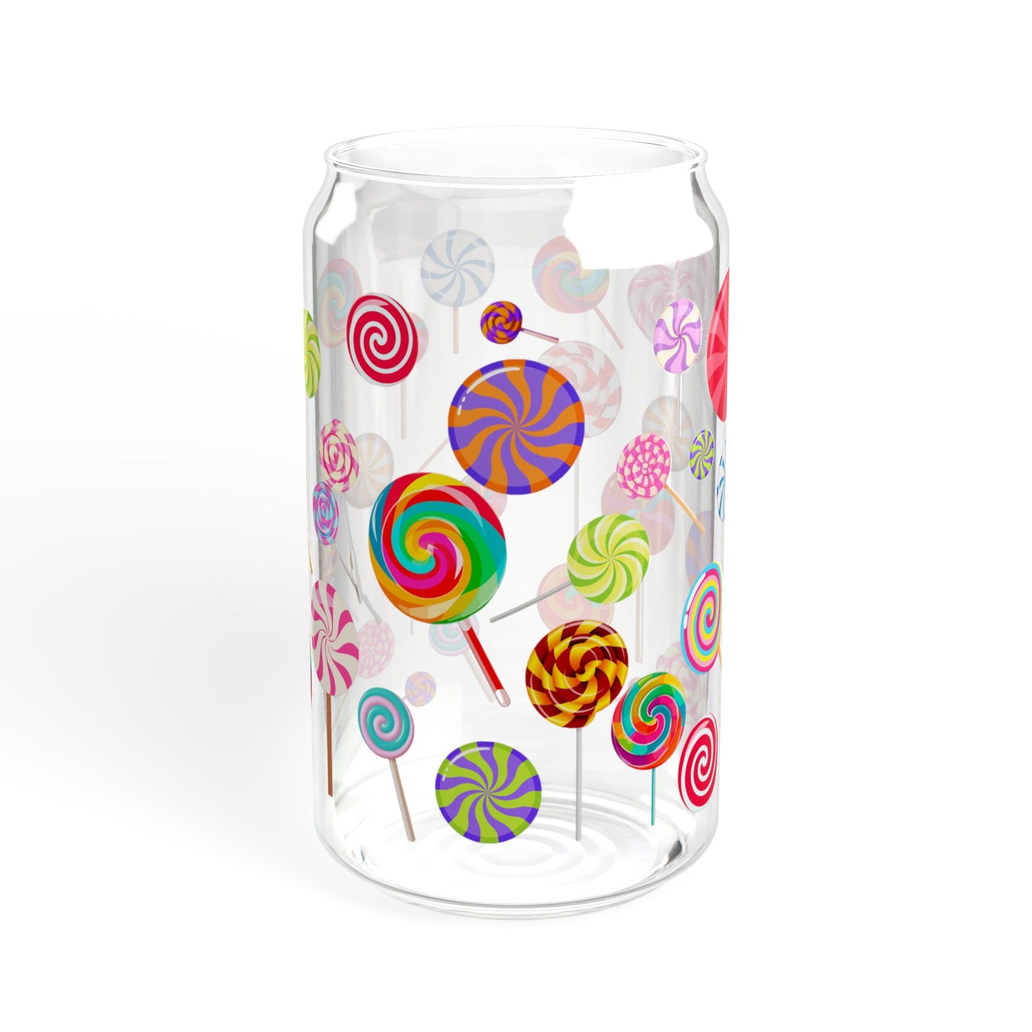Candy Pop 16oz Colorful Sipper Glass Fun | Reusable | Party-Ready | Perfect for Kids and Celebrations