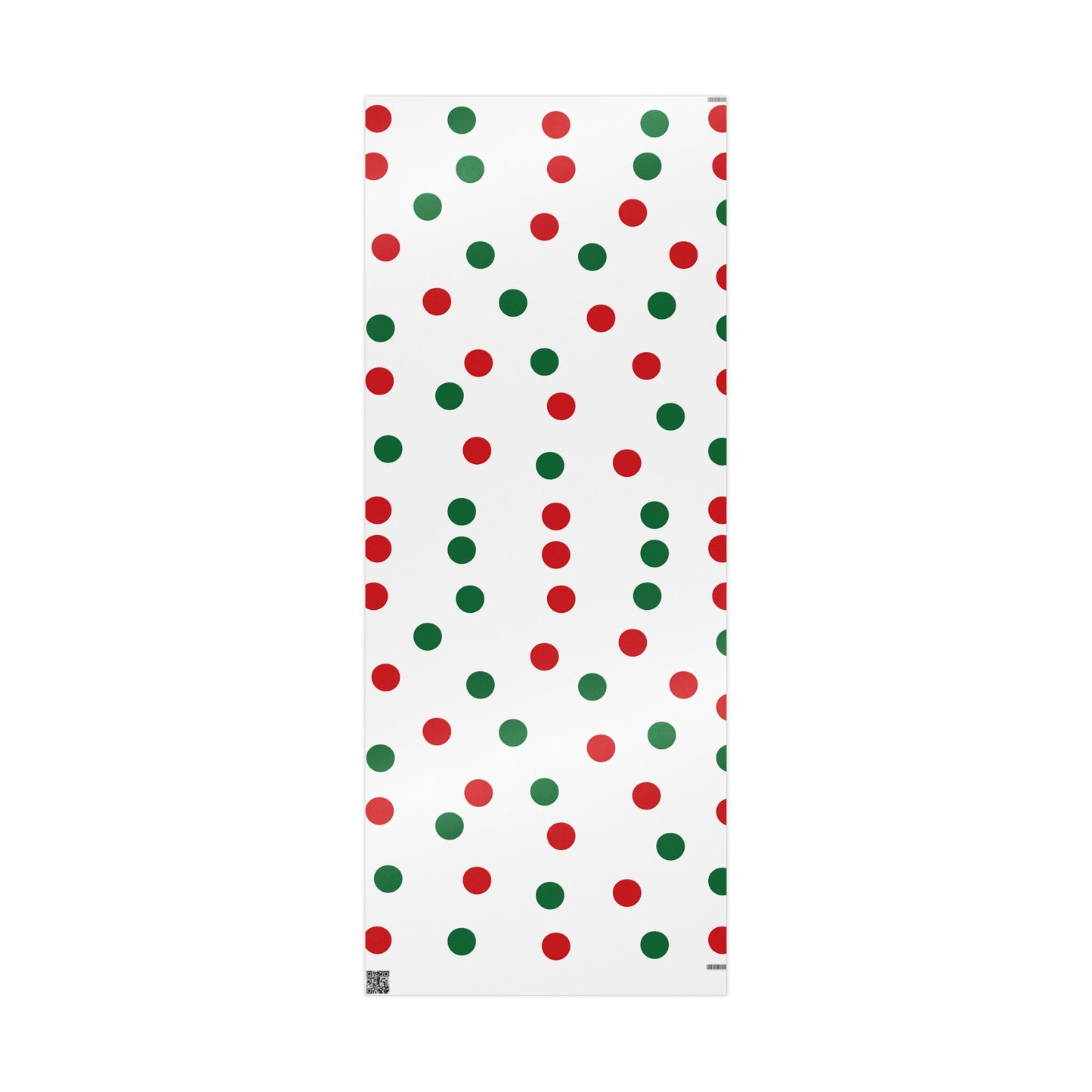 Festive Red & Green Wrapping Paper Holiday Circles Design