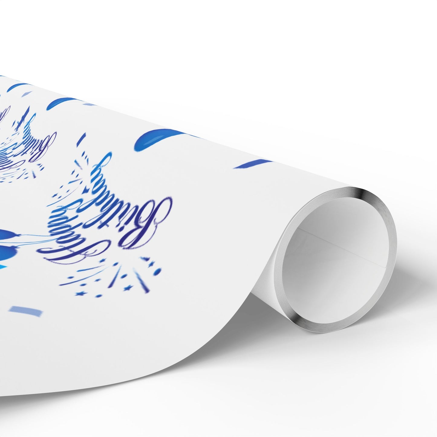 Blue Birthday Wrapping Paper Fun & Festive Gift Wrap