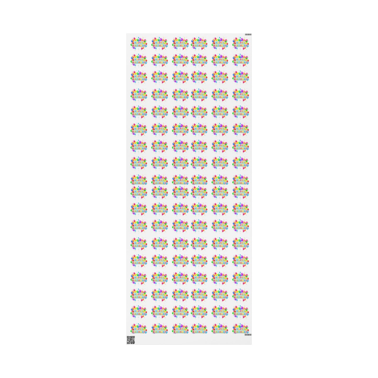 Happy Birthday Balloons Wrapping Paper Colorful Gift Wrap for Parties