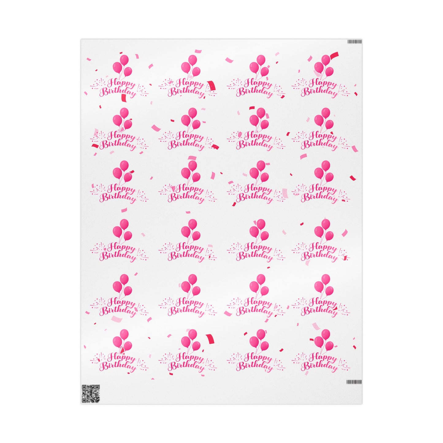 Pink Birthday Wrapping Paper – Cheerful Gift Wrap for Celebrations