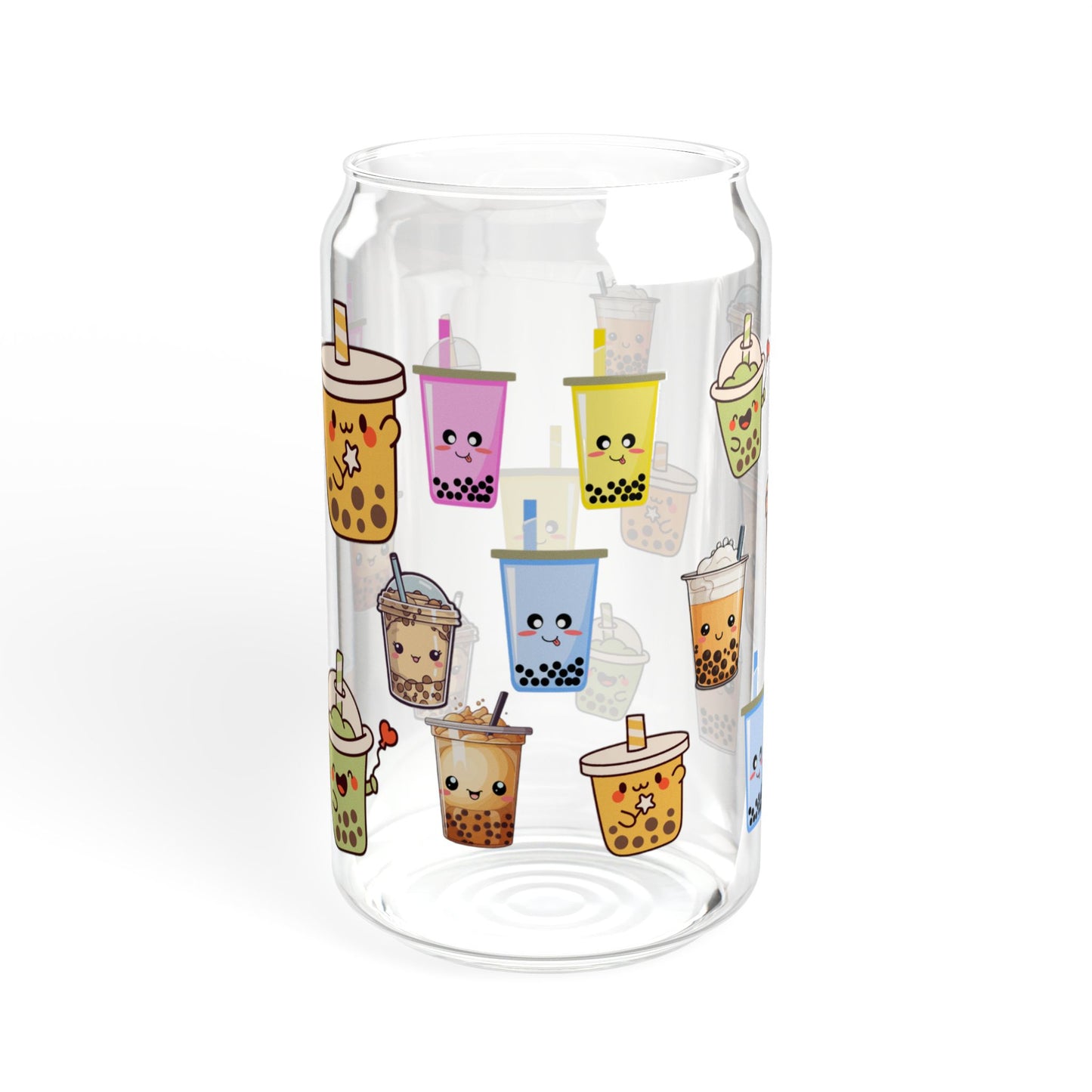 Bubble Bliss 16oz Bubble Tea Sipper Glass Stylish | Durable | Reusable | Perfect for Tea Lovers