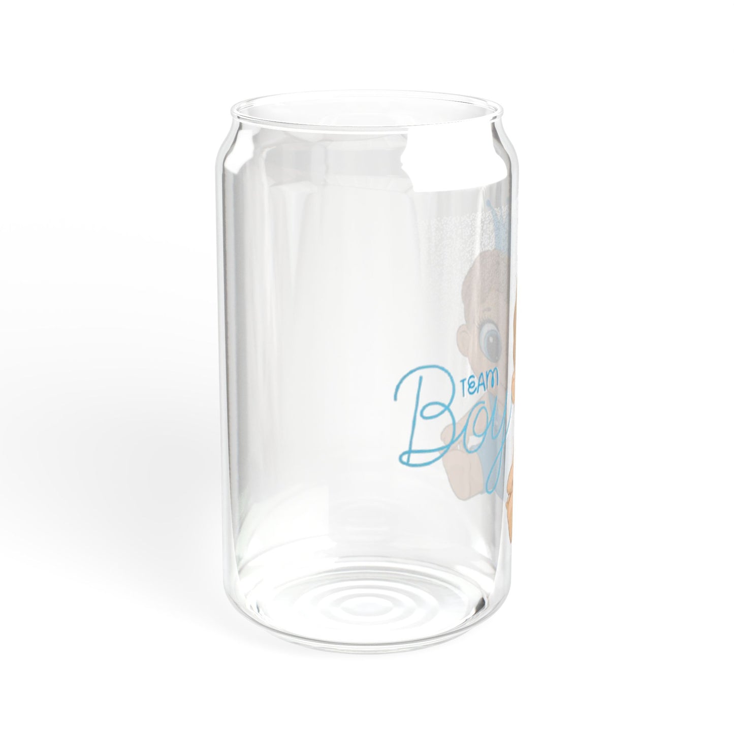 Baby Shower Glass Tumbler 16oz Drinkwater for Parties & Gifts