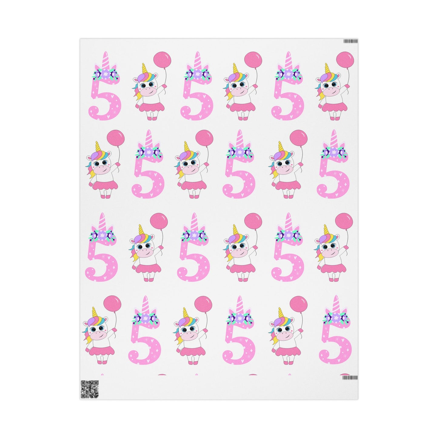 Colorful Horse Birthday Wrapping Paper Fun Gift Wrap for Kids Parties