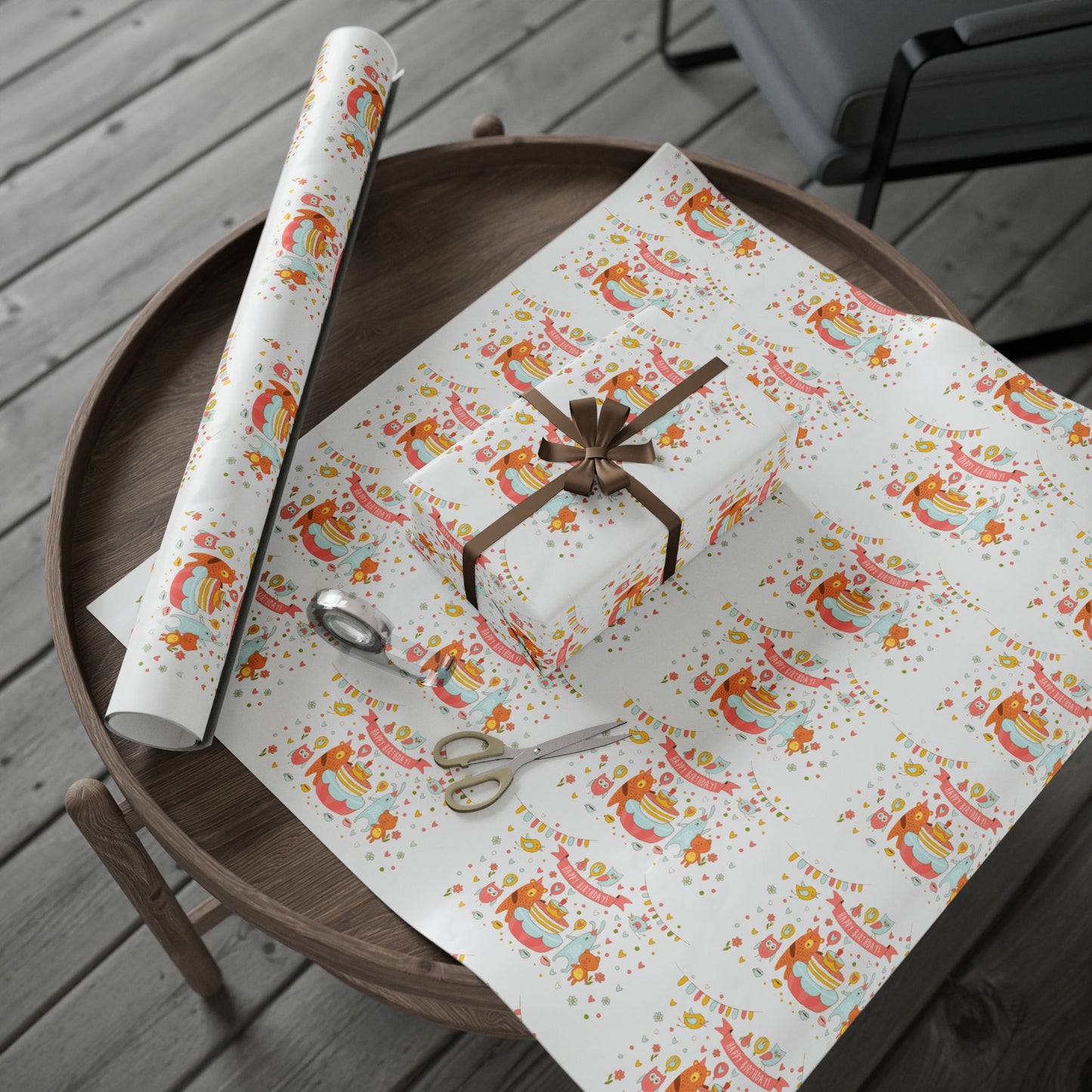 Animals Wrapping Paper Fun Gift Wrap for Birthdays and Celebrations