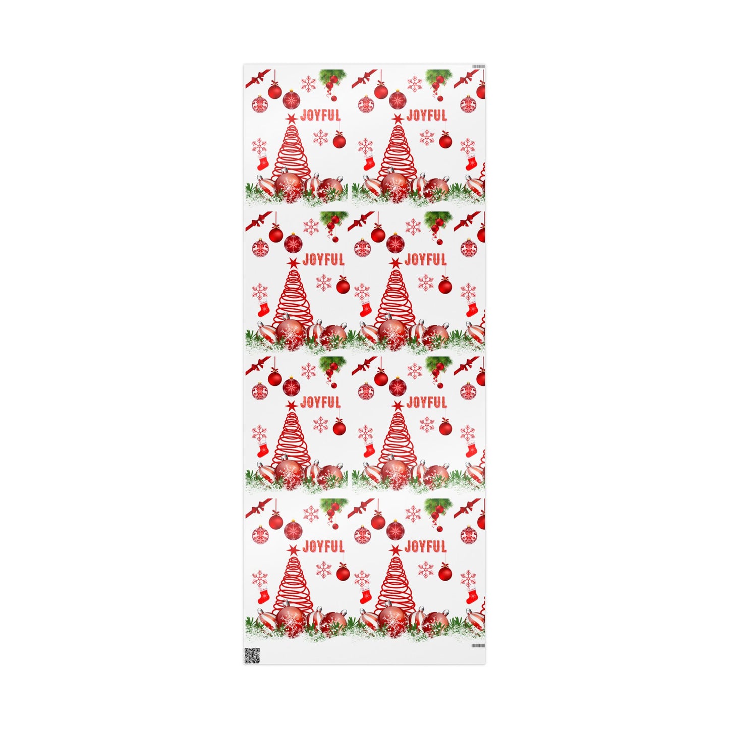 Joyful Christmas Wrapping Paper Festive Gift Wrap for Holidays