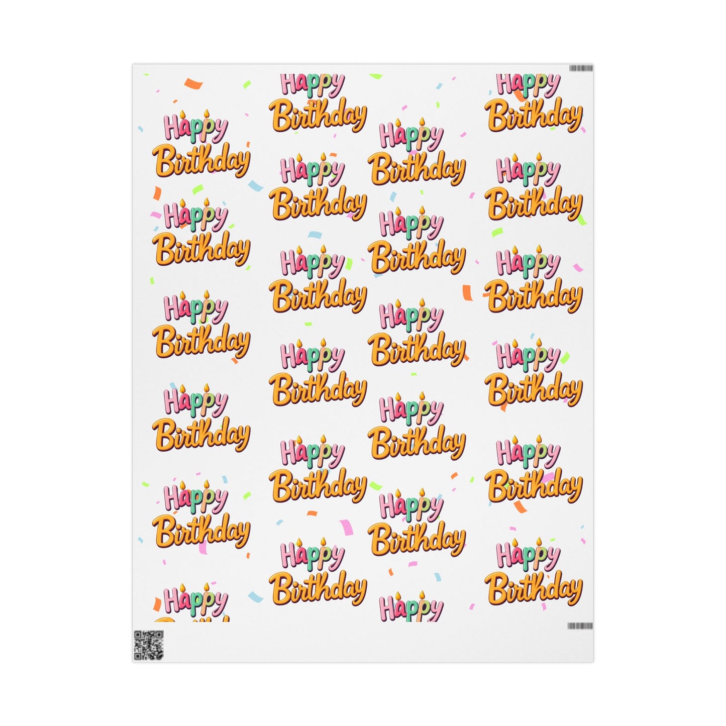 Festive Birthday Wrapping Paper Colorful Gift Wrap Sheets