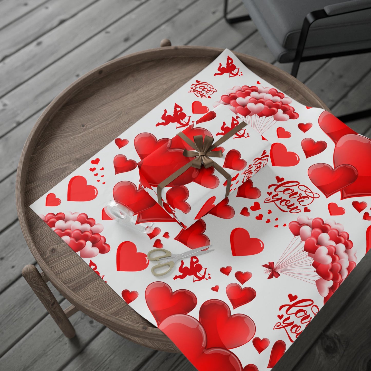 Valentine Wrapping Paper Romantic Gift Wrap for Special Occasions