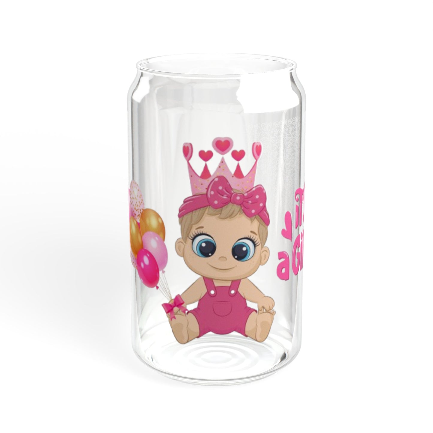 It’s a Girl Party Glass 16oz Gender Reveal Tumbler