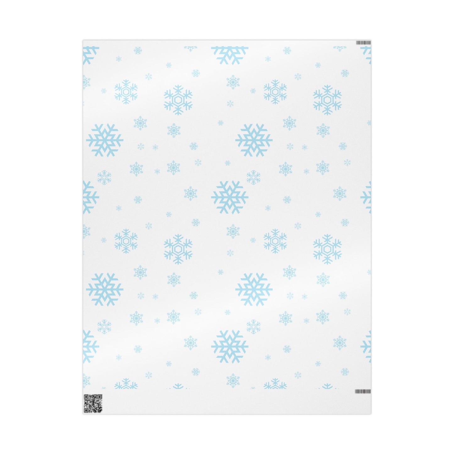 Blue Snowflake Wrapping Paper