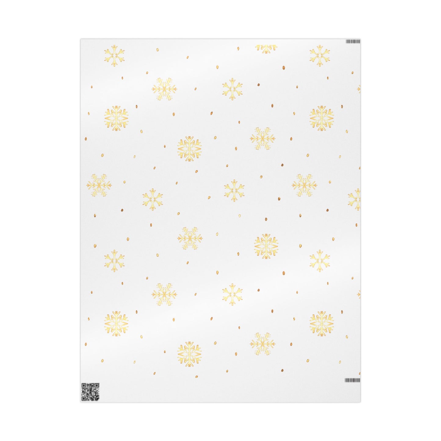 Golden Snowflake Wrapping Paper