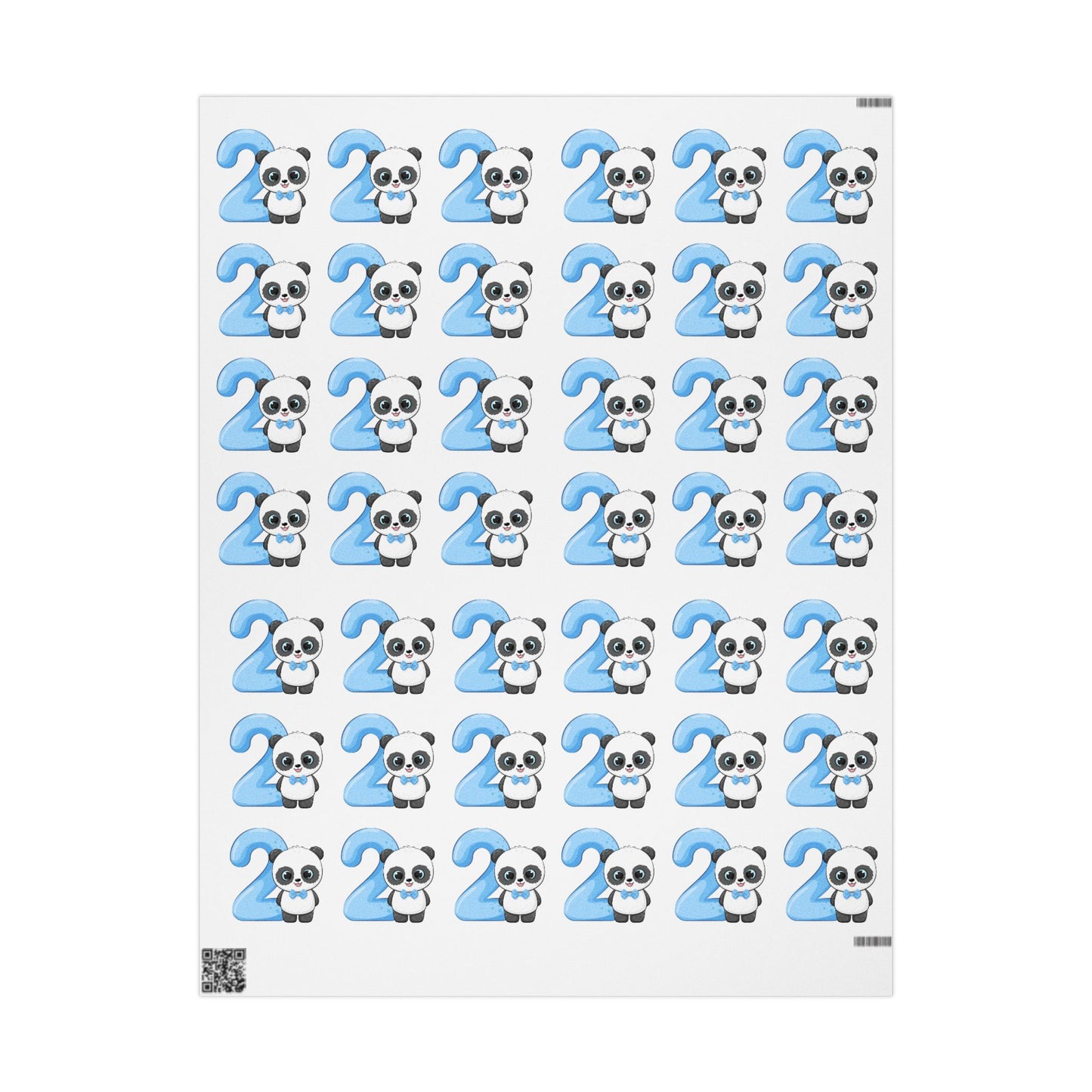 Playful Panda Wrapping Paper Cute Gift Wrap for Kids & Celebrations