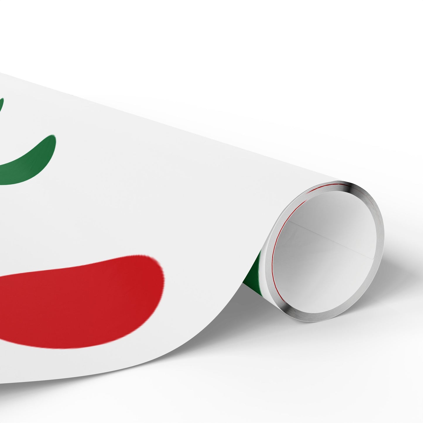 Festive Red & Green Wrapping Paper Holiday Circles Design