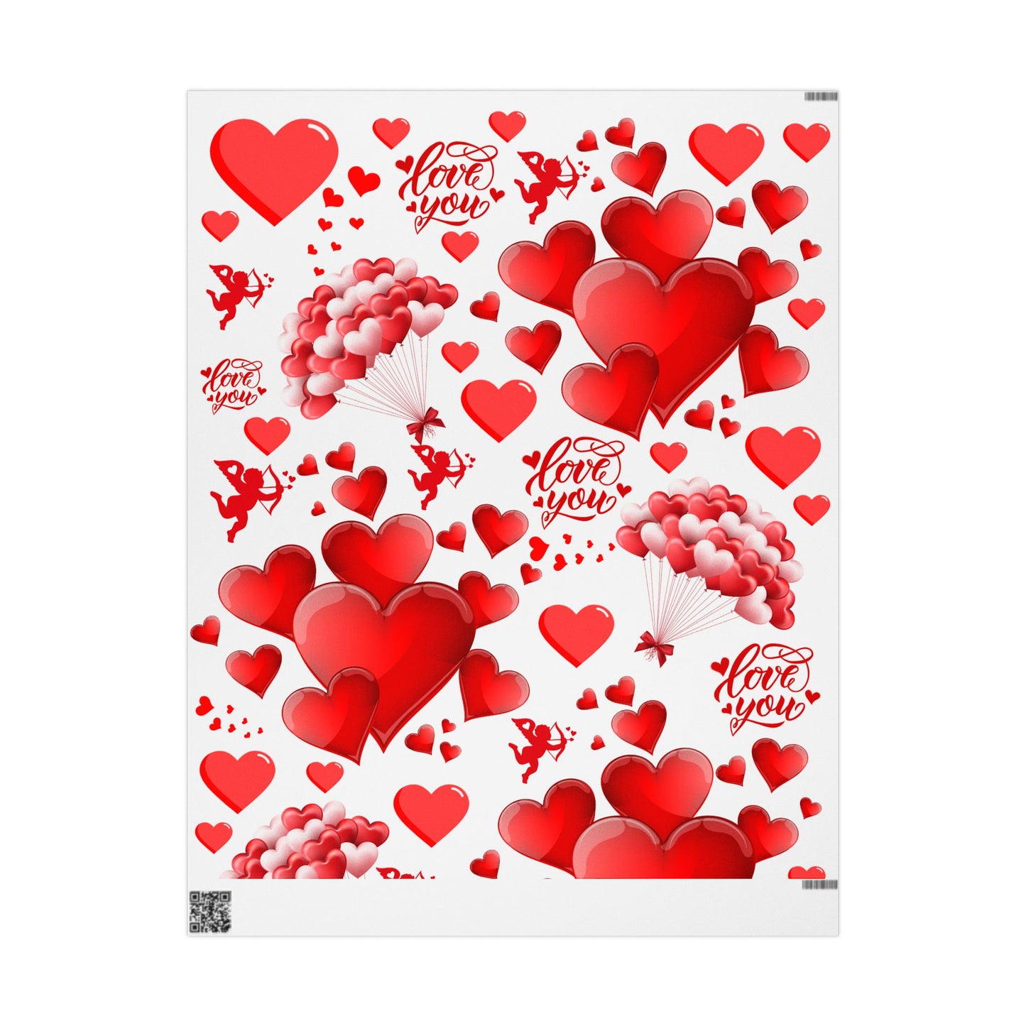 Valentine Wrapping Paper Romantic Gift Wrap for Special Occasions