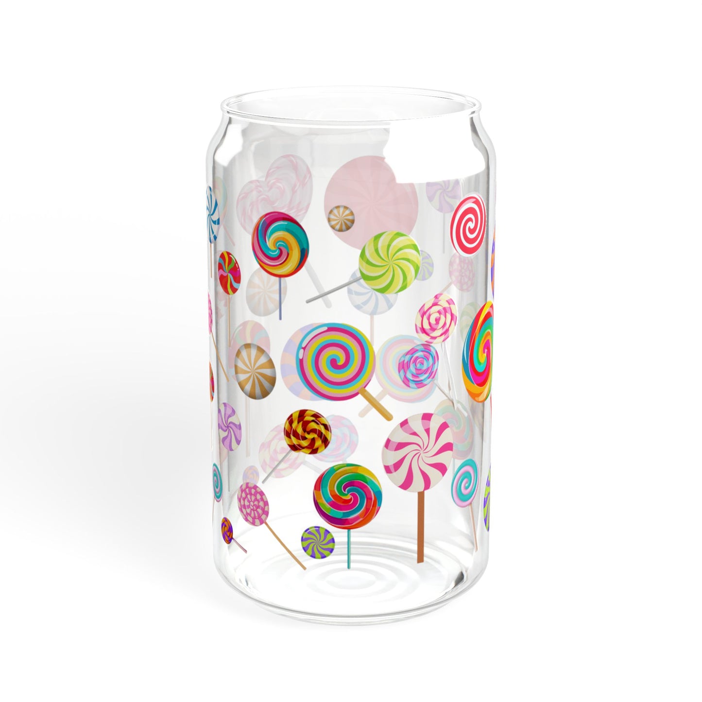 Candy Pop 16oz Colorful Sipper Glass Fun | Reusable | Party-Ready | Perfect for Kids and Celebrations