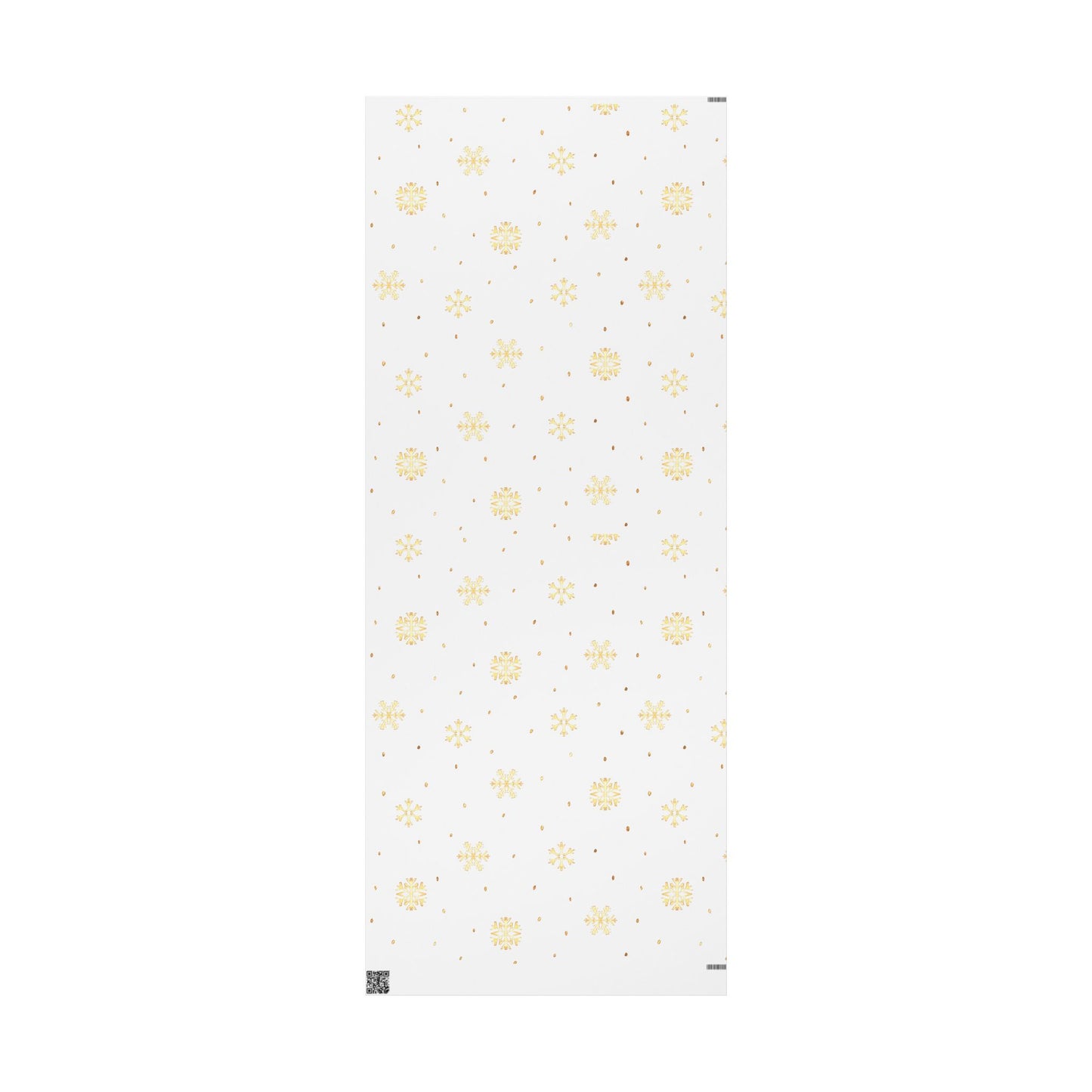 Golden Snowflake Wrapping Paper