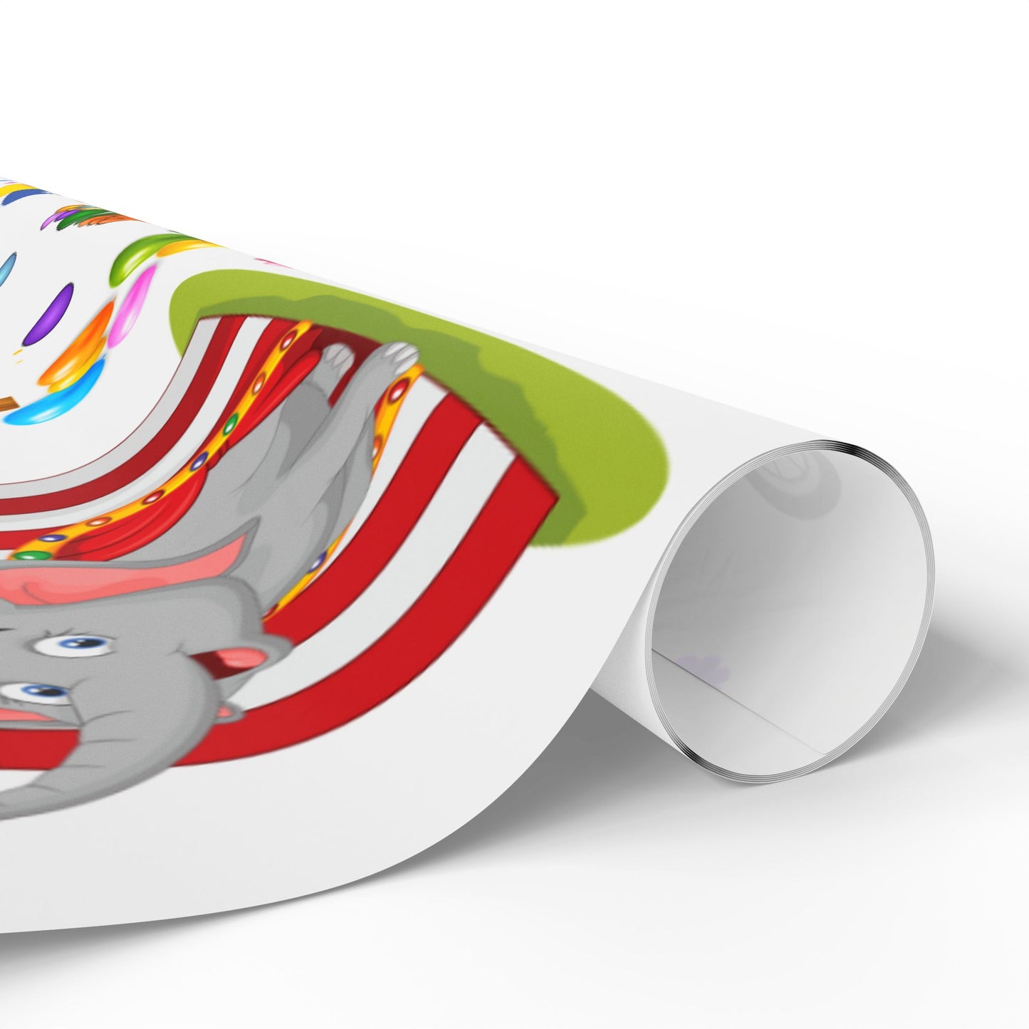 Clown Birthday Wrapping Paper Colorful Gift Wrap for Parties