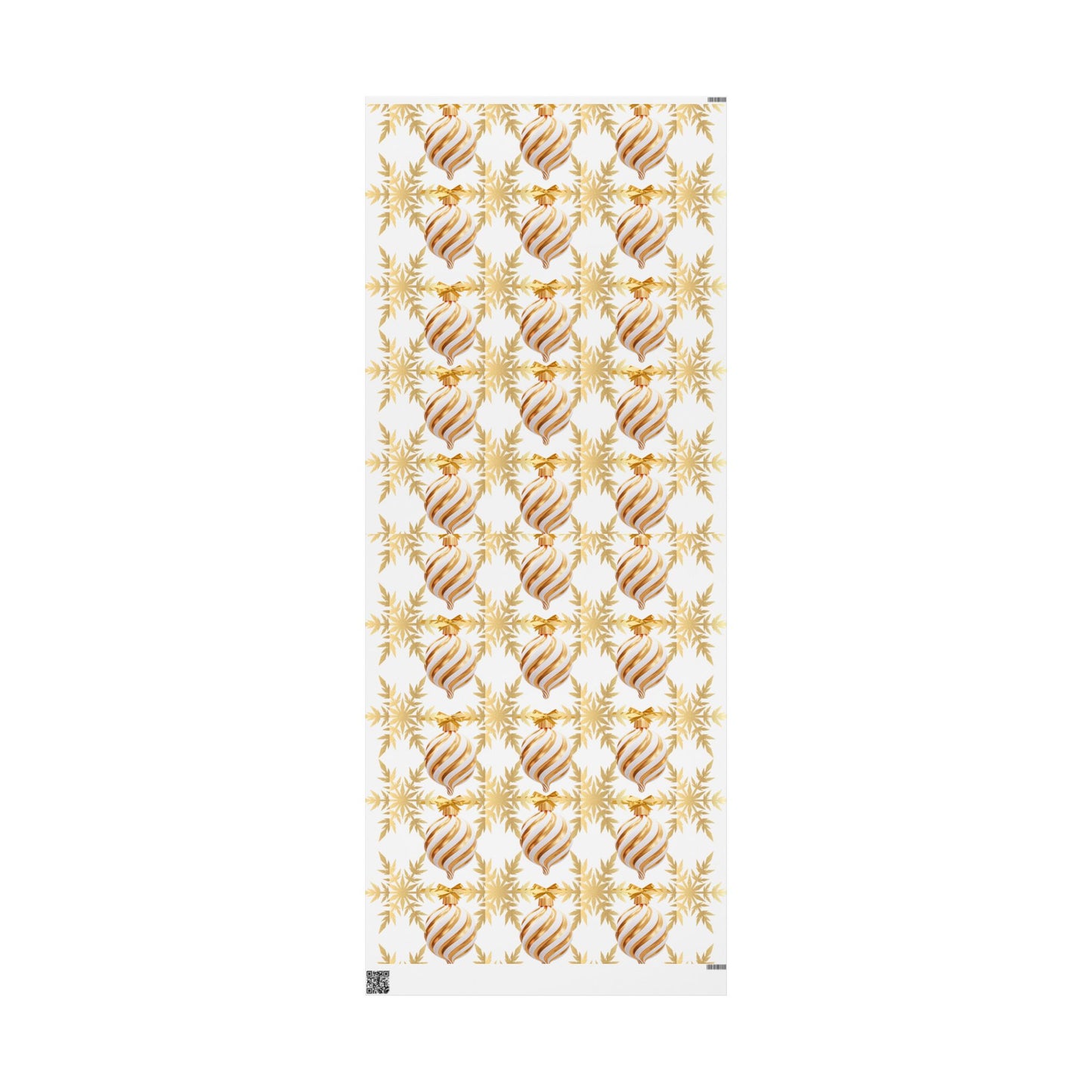 Golden Holiday Wrapping Paper Elegant Festive Gift Wrap