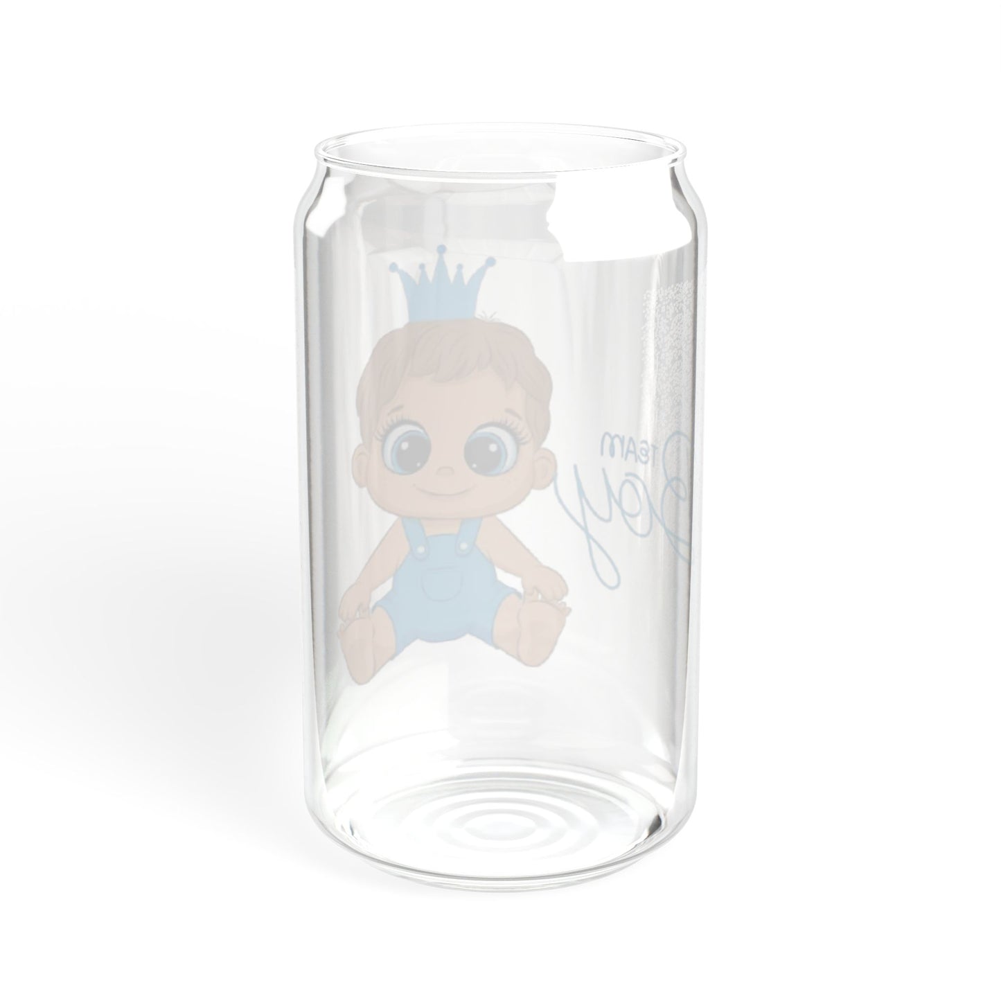 Baby Shower Glass Tumbler 16oz Drinkwater for Parties & Gifts