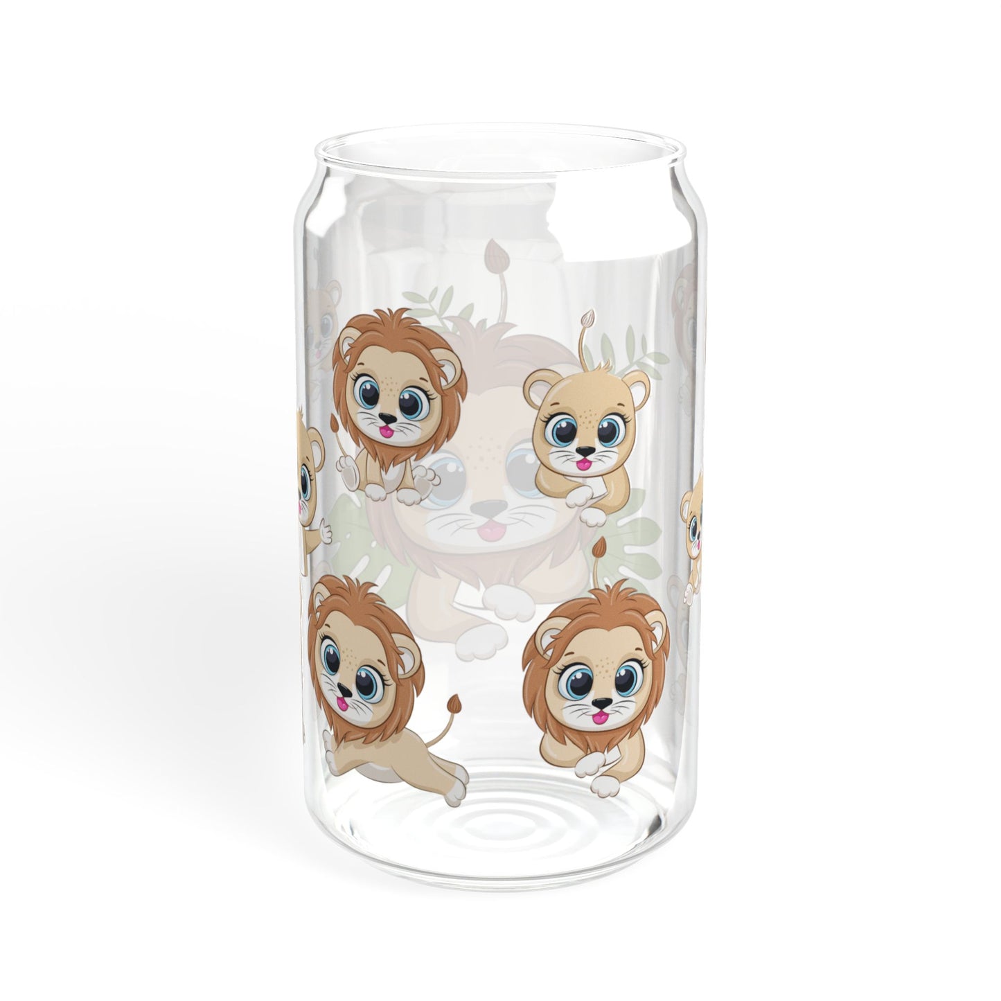 Tiny Tiger 16oz Sipper Glass for Kids and Tiger Lovers Fun | Safe | Reusable | Perfect for Animal Fans