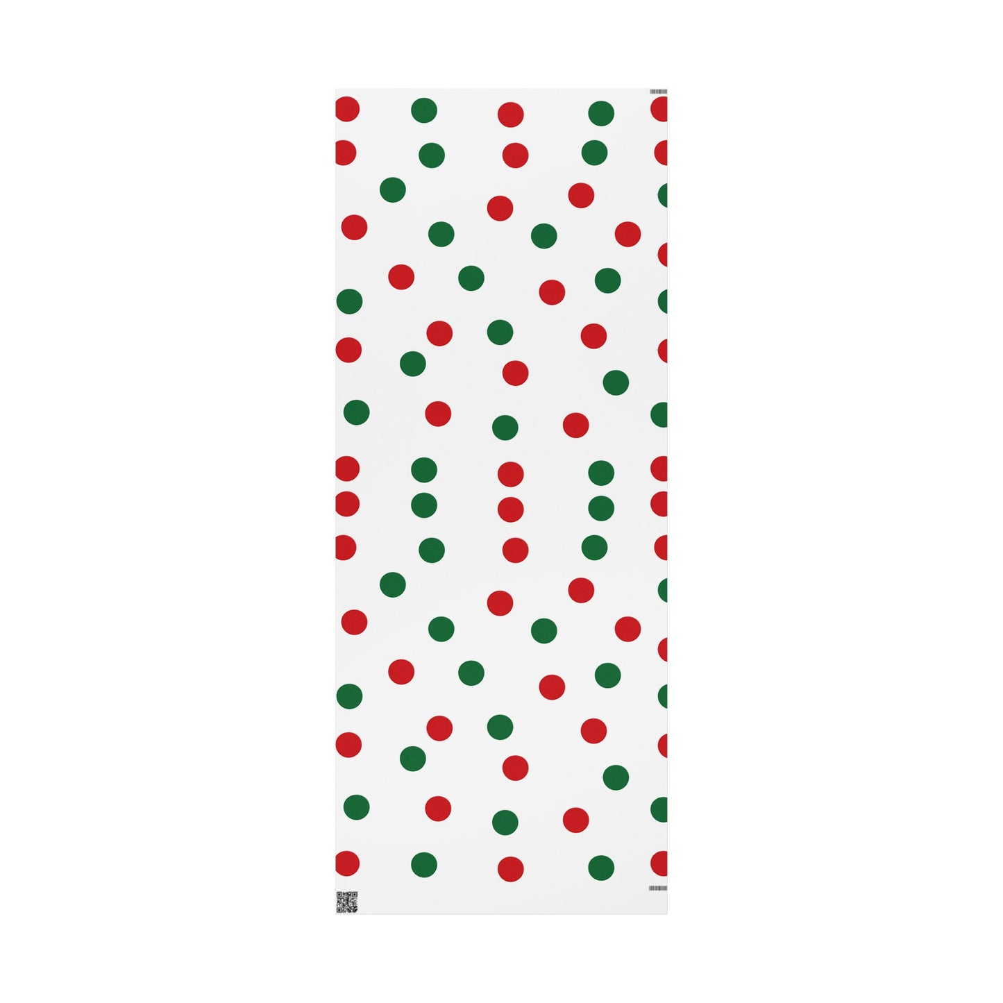 Festive Red & Green Wrapping Paper Holiday Circles Design