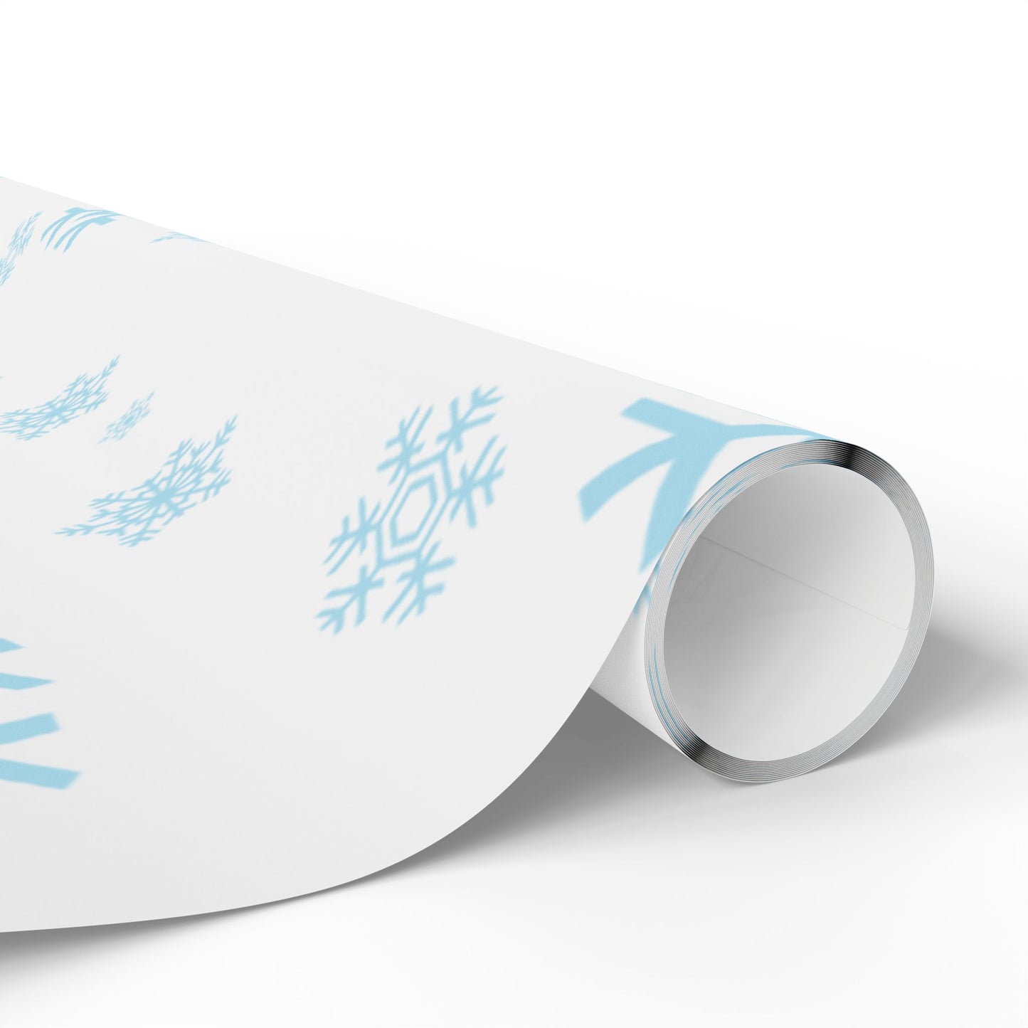 Blue Snowflake Wrapping Paper