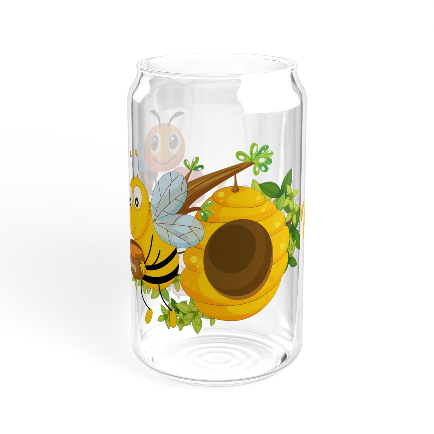 Sunny Sips 16oz Sunflower Sipper Glass Cheerful | Eco-Friendly | Nature-Inspired | Perfect for Everyday Use