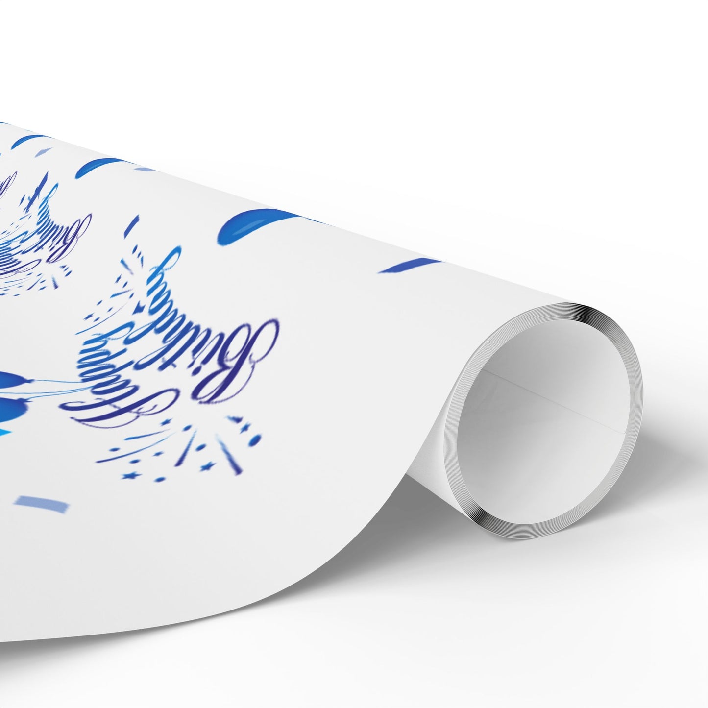 Blue Birthday Wrapping Paper Fun & Festive Gift Wrap