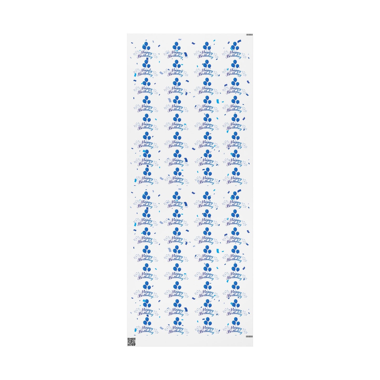 Blue Birthday Wrapping Paper Fun & Festive Gift Wrap