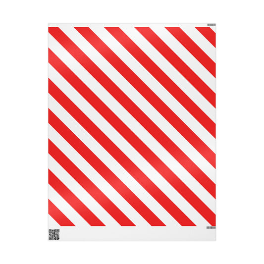 Classic Red & White Wrapping Paper Elegant Gift Wrap for Any Occasion