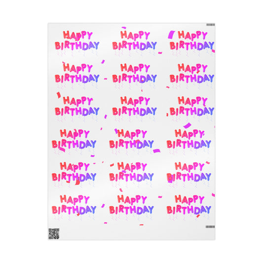 Bright Birthday Wrapping Paper