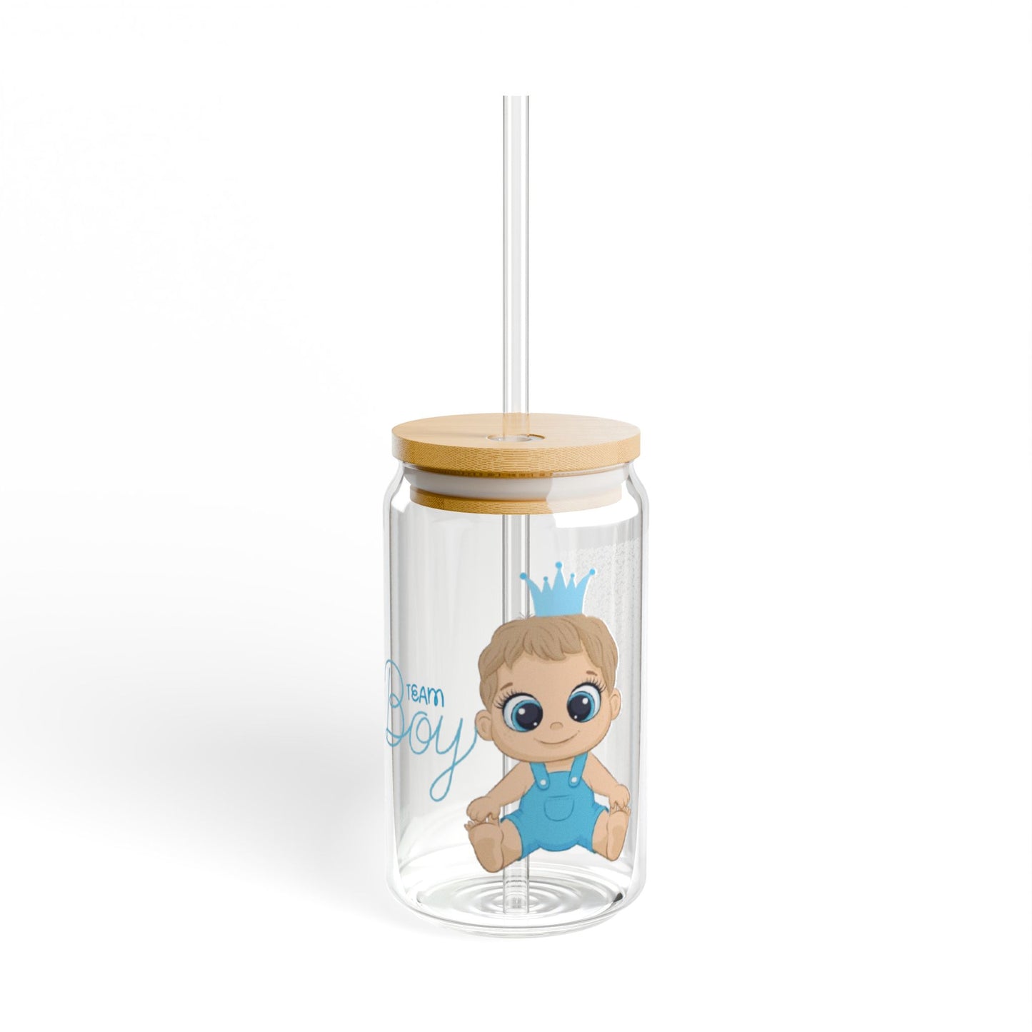 Baby Shower Glass Tumbler 16oz Drinkwater for Parties & Gifts