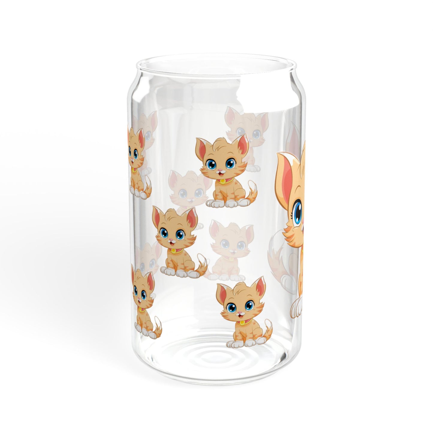 Purrfect Sip Adorable Cat Sipper Glass 16oz Cute | Reusable | Giftable | Ideal for Cat Lovers