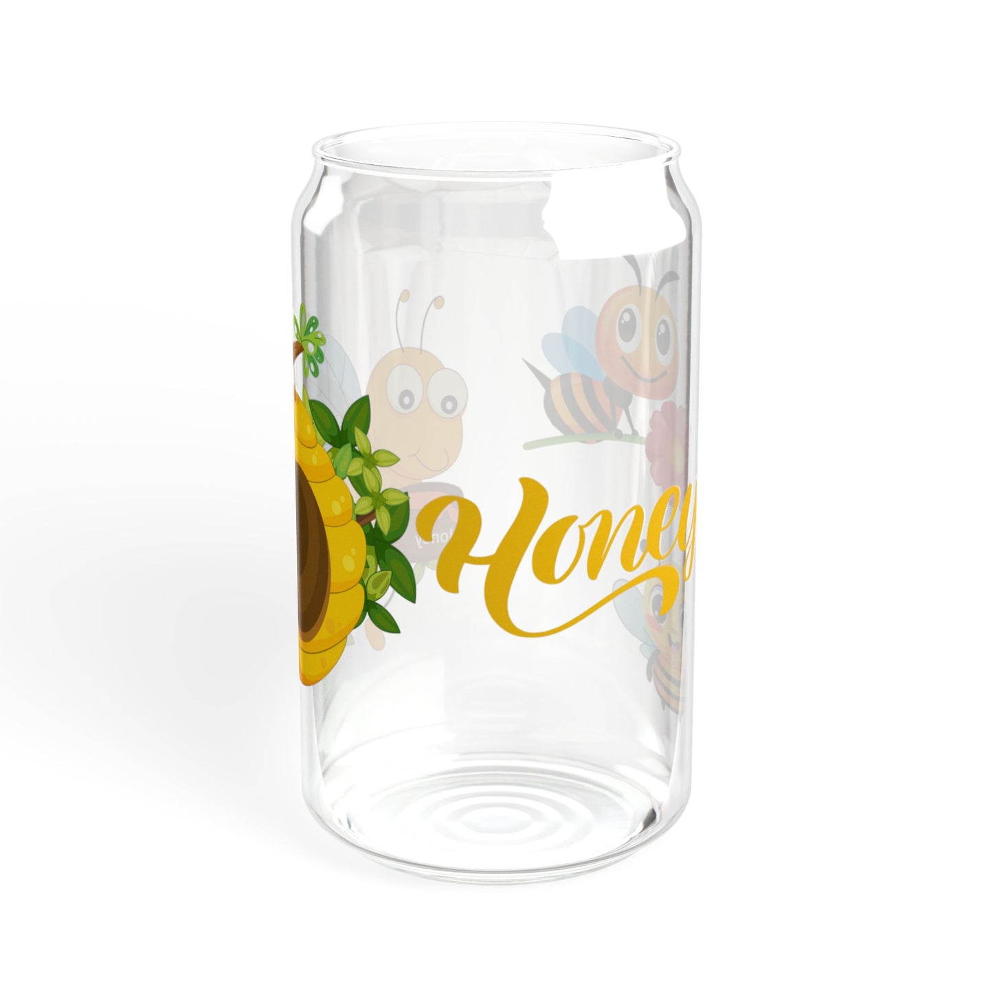 Sunny Sips 16oz Sunflower Sipper Glass Cheerful | Eco-Friendly | Nature-Inspired | Perfect for Everyday Use