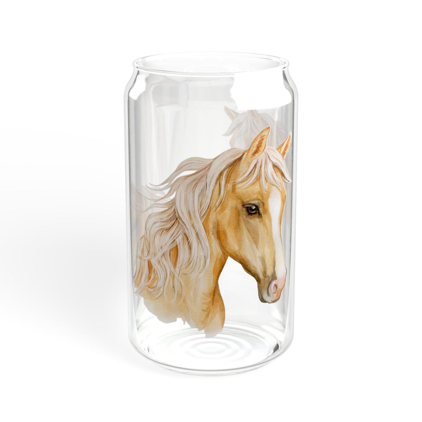 Saddle Sips Equestrian Sipper Glass 16oz Charming | Eco-Friendly | Unique | Perfect for Horse Lovers