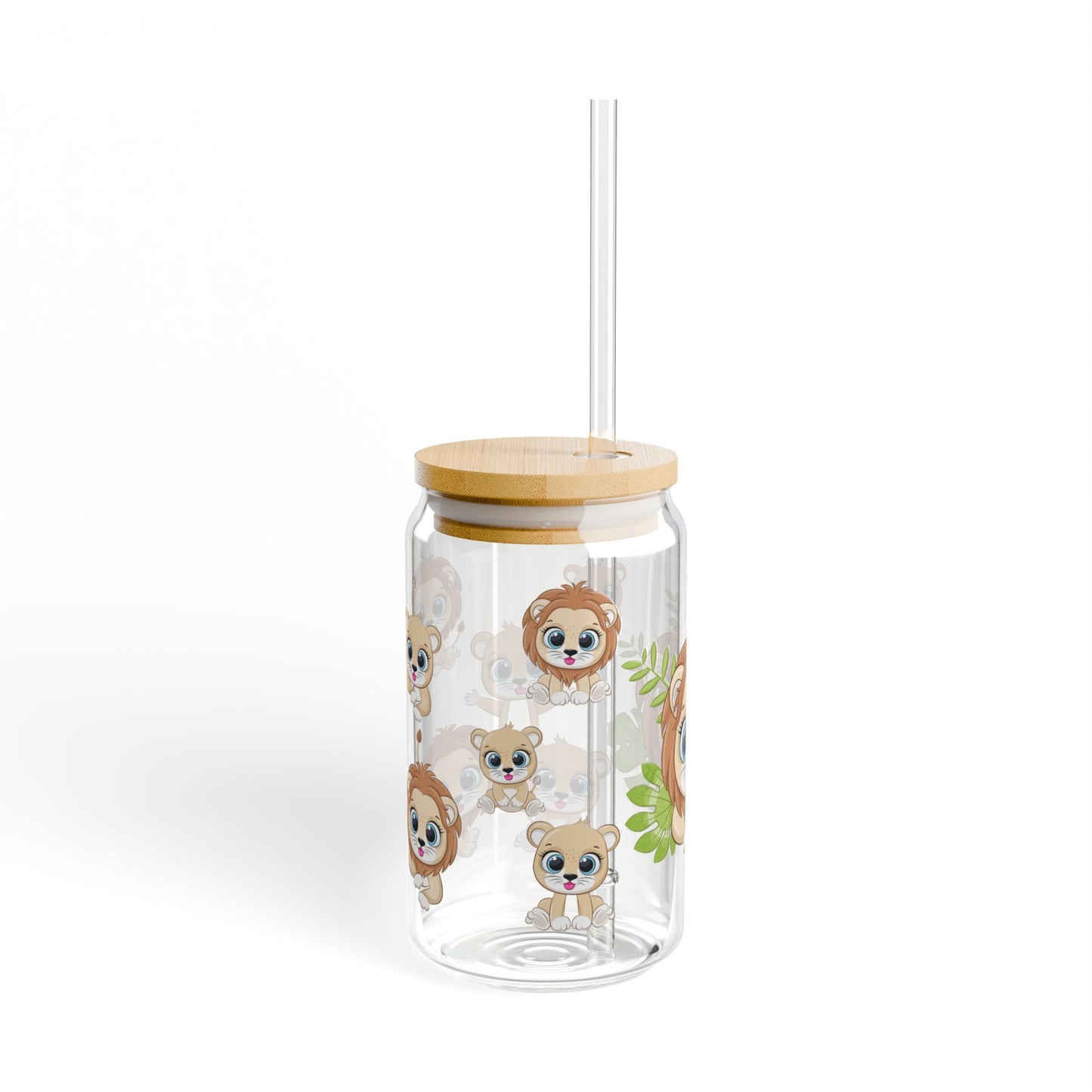 Tiny Tiger 16oz Sipper Glass for Kids and Tiger Lovers Fun | Safe | Reusable | Perfect for Animal Fans
