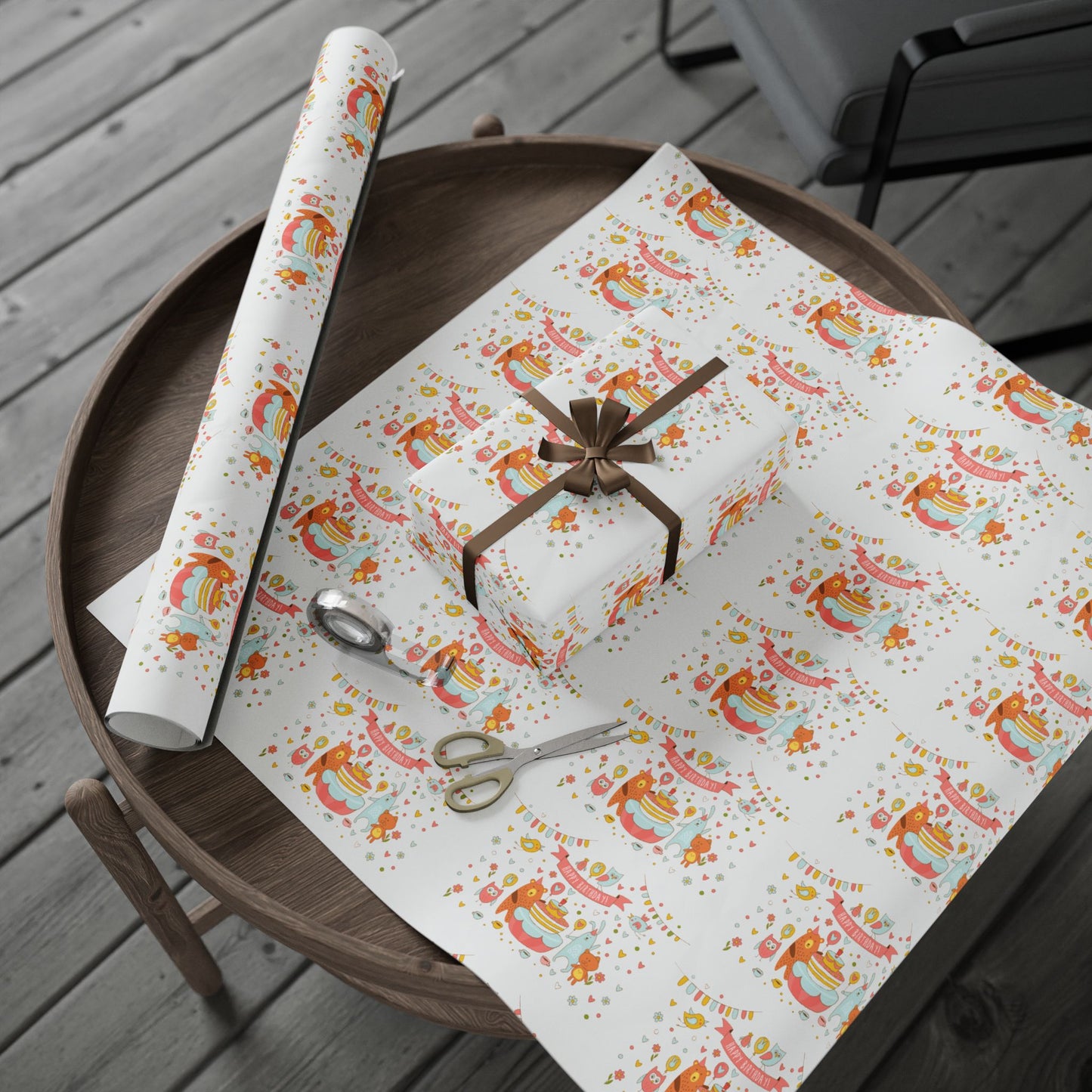 Animals Wrapping Paper Fun Gift Wrap for Birthdays and Celebrations