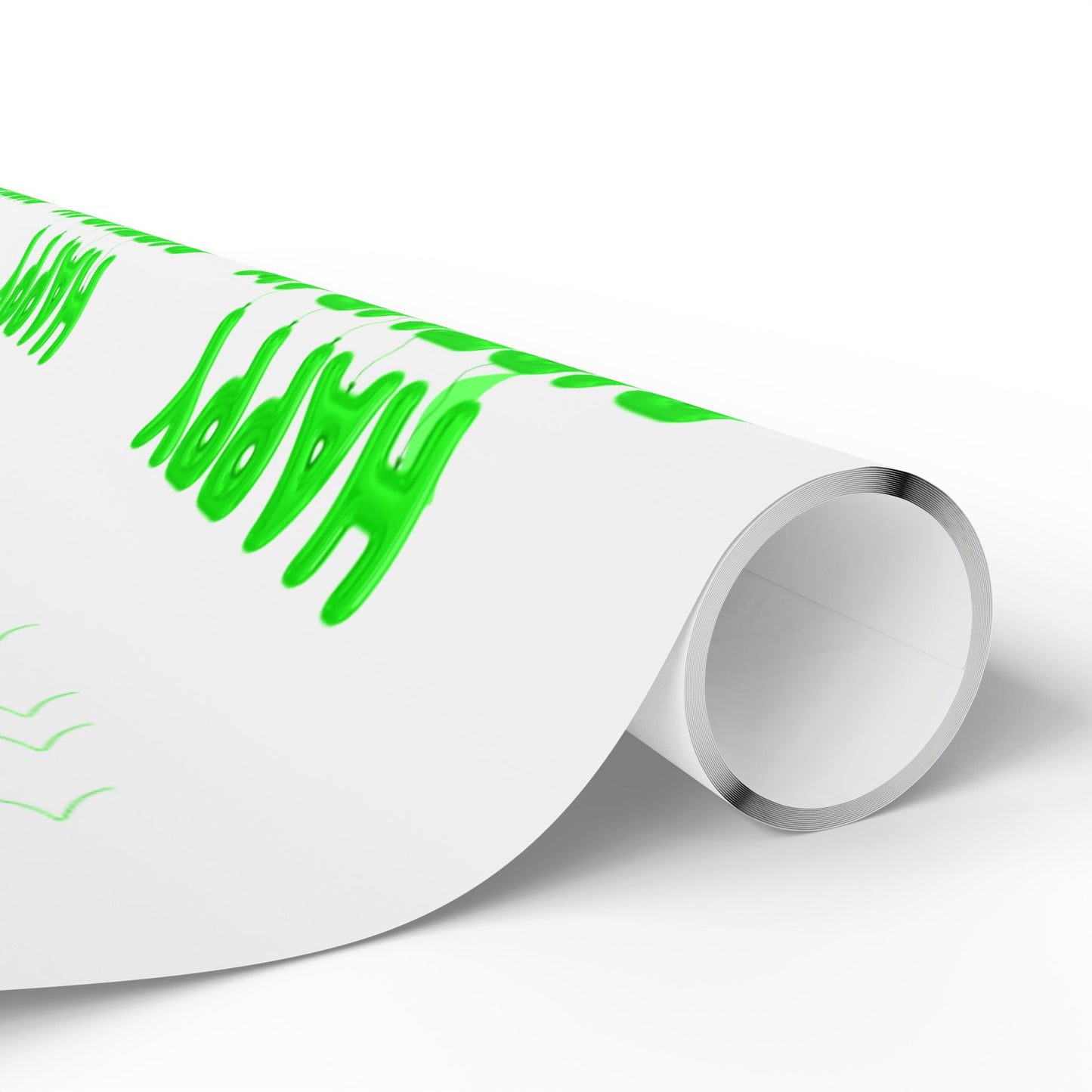 Green Birthday Wrapping Paper Festive Gift Wrap for Parties