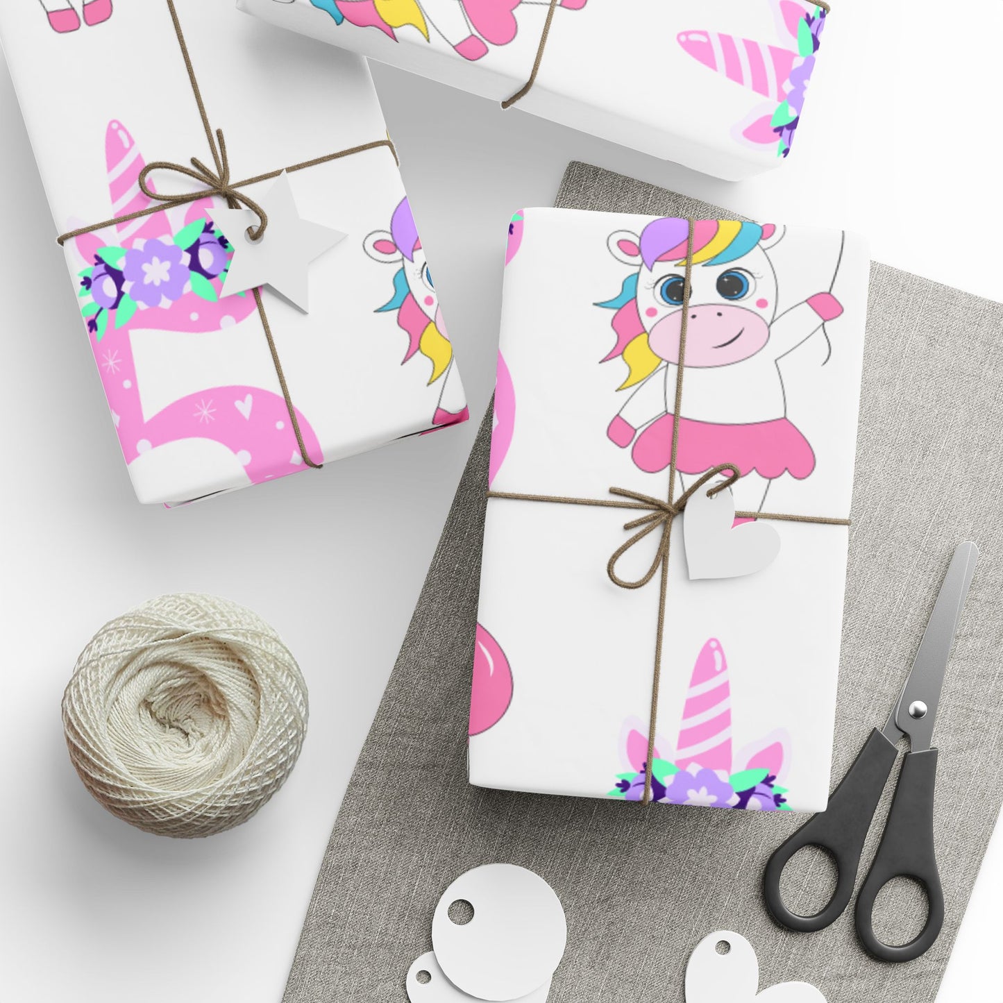 Colorful Horse Birthday Wrapping Paper Fun Gift Wrap for Kids Parties