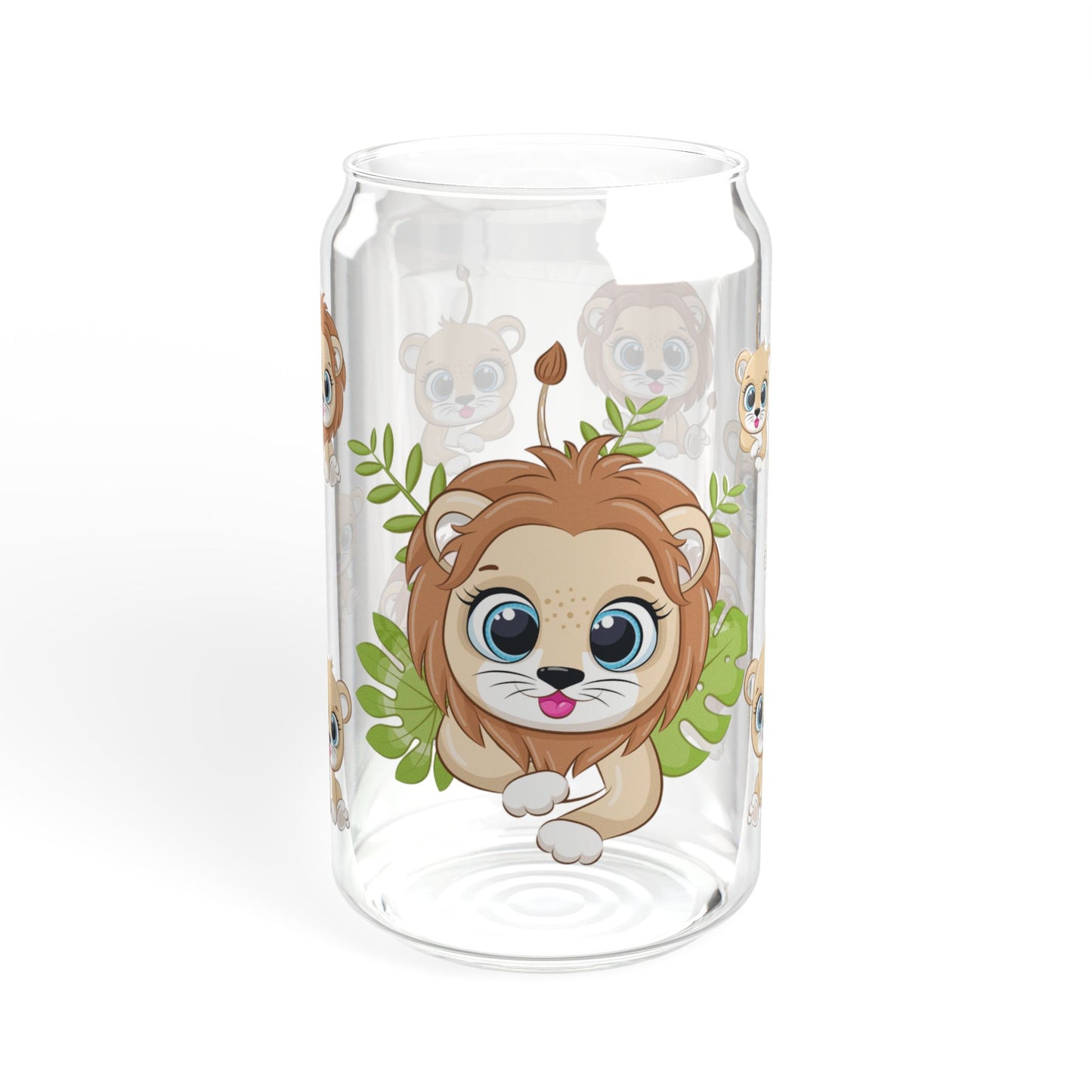 Tiny Tiger 16oz Sipper Glass for Kids and Tiger Lovers Fun | Safe | Reusable | Perfect for Animal Fans